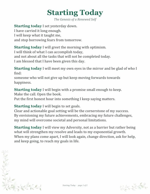 Preview of the Vines printable